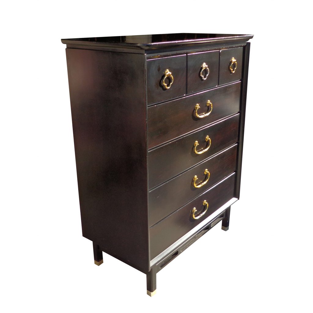 36″ Bassett Asian Style Ebonized 5 Drawer Chest ( MS10500)