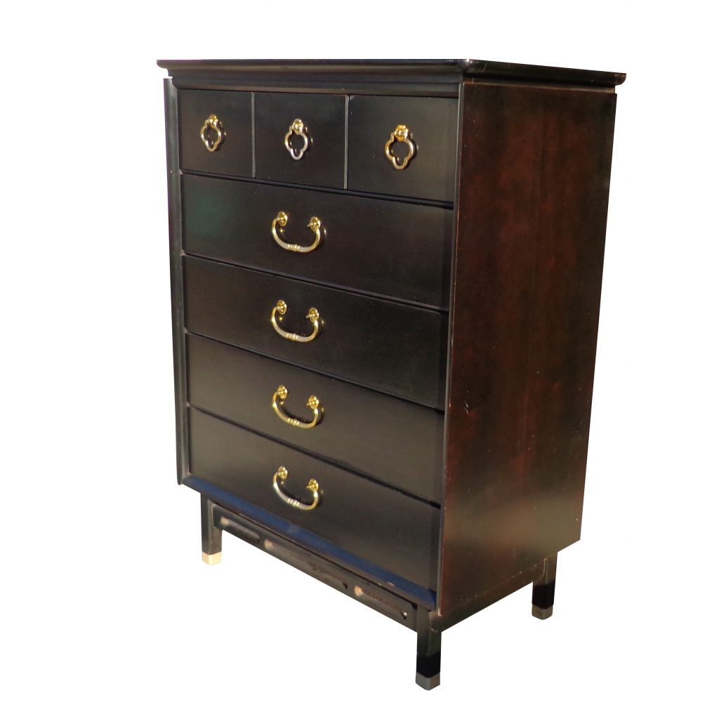 36″ Bassett Asian Style Ebonized 5 Drawer Chest ( MS10500)