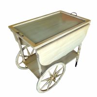 Vintage Drop-Leaf Serving Cart