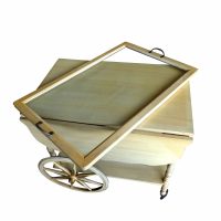 Vintage Drop-Leaf Serving Cart