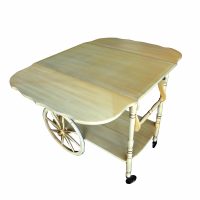 Vintage Drop-Leaf Serving Cart