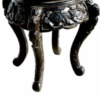 Vintage Caved Chinese Side Table