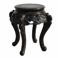 Vintage Caved Chinese Side Table