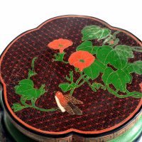 Vintage Chinese Lacquered Chinese Side Table