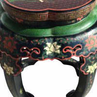 Vintage Chinese Lacquered Chinese Side Table