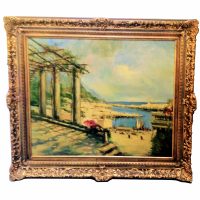 Original Nicolas Brigati oil painting vintage art