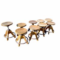 Vintage Maple Gunlock Remington Rand Stools