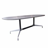 Mid-century Eames racetrack table perfect for conference spaces