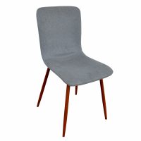 Set of 5 Side Chairs with Metal Base
