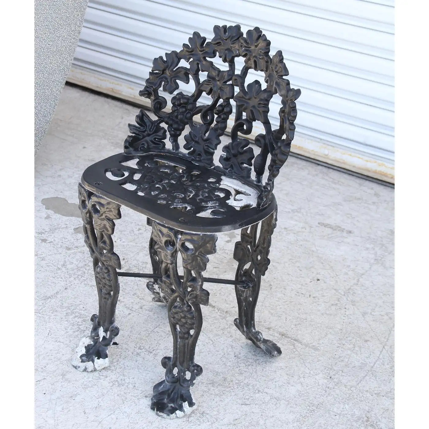 Vintage Garden Cast Iron Settee and Chair