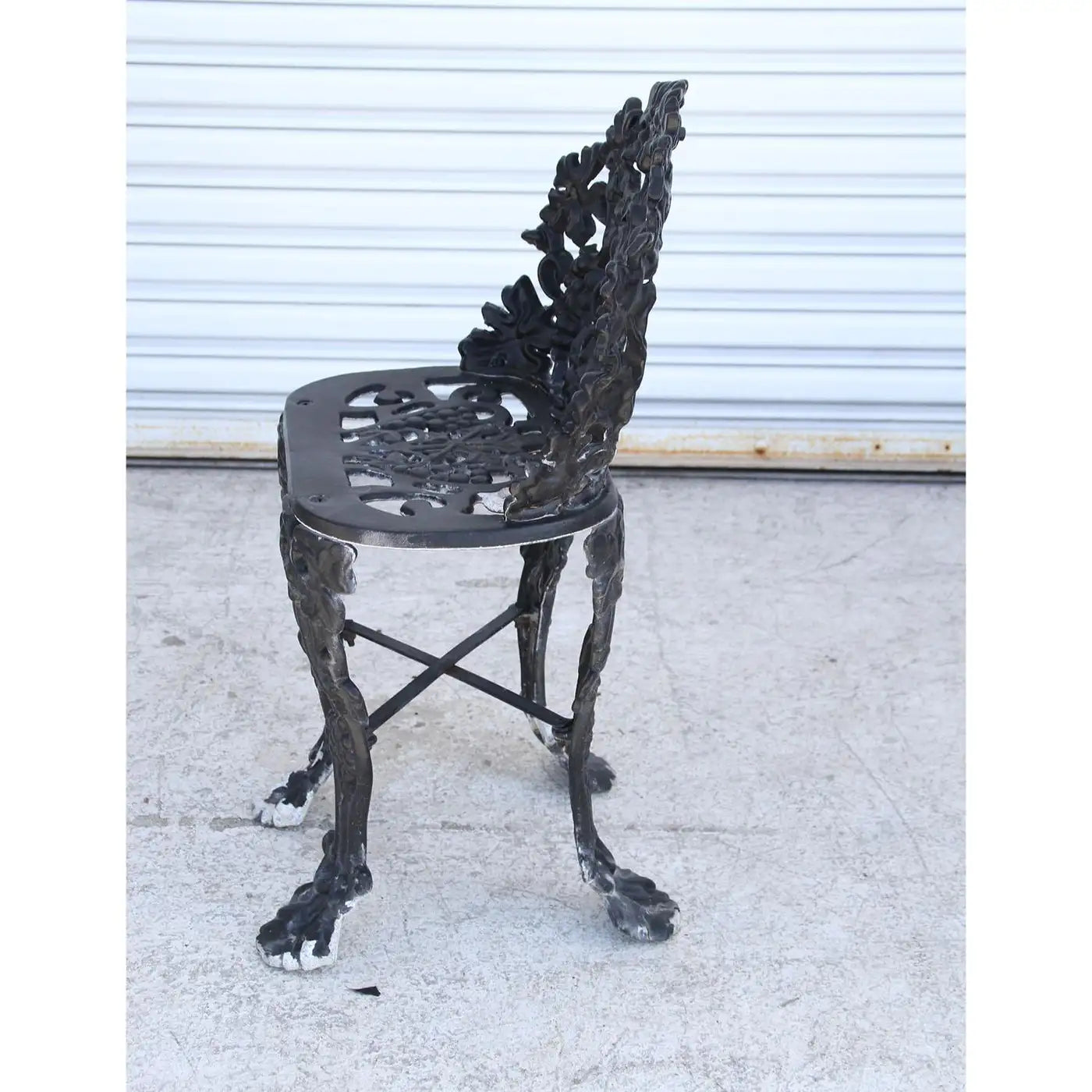 Vintage Garden Cast Iron Settee and Chair