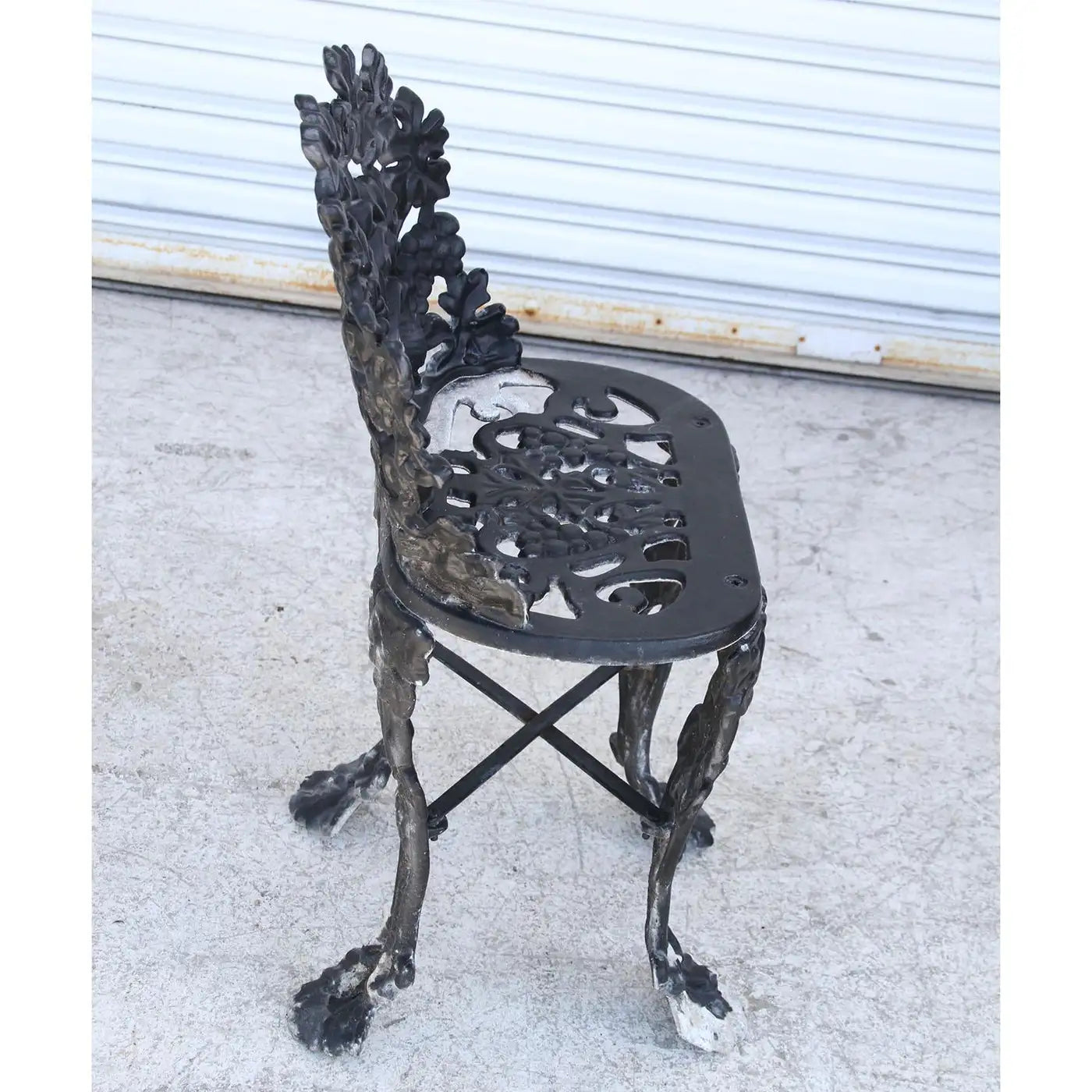 Vintage Garden Cast Iron Settee and Chair