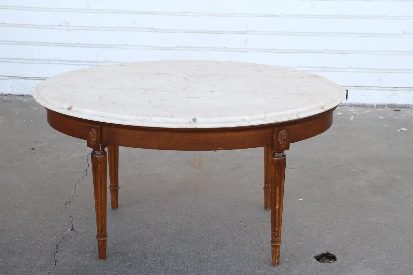 Federal Style Marble Coffee Table