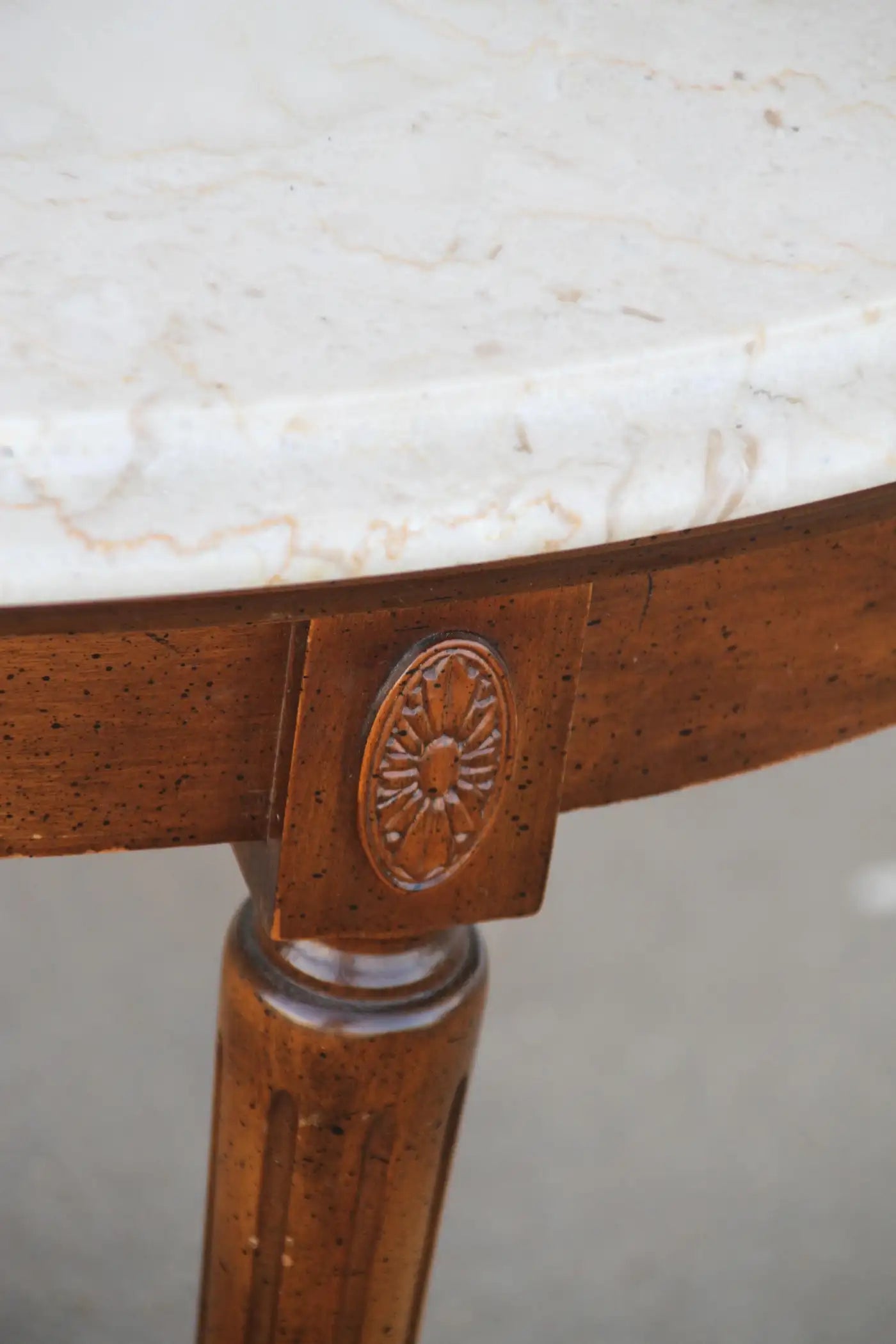 Federal Style Marble Coffee Table
