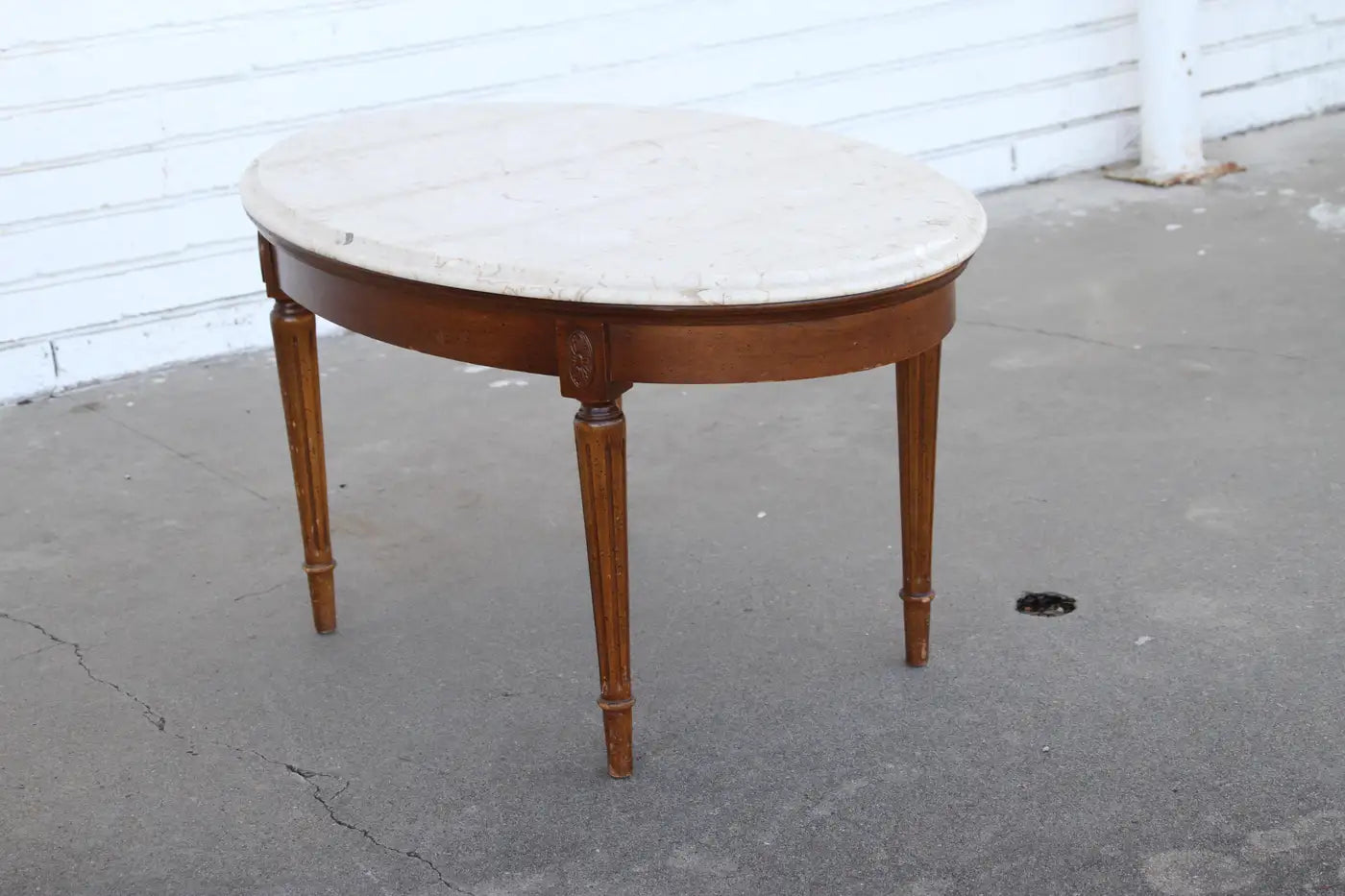 Federal Style Marble Coffee Table