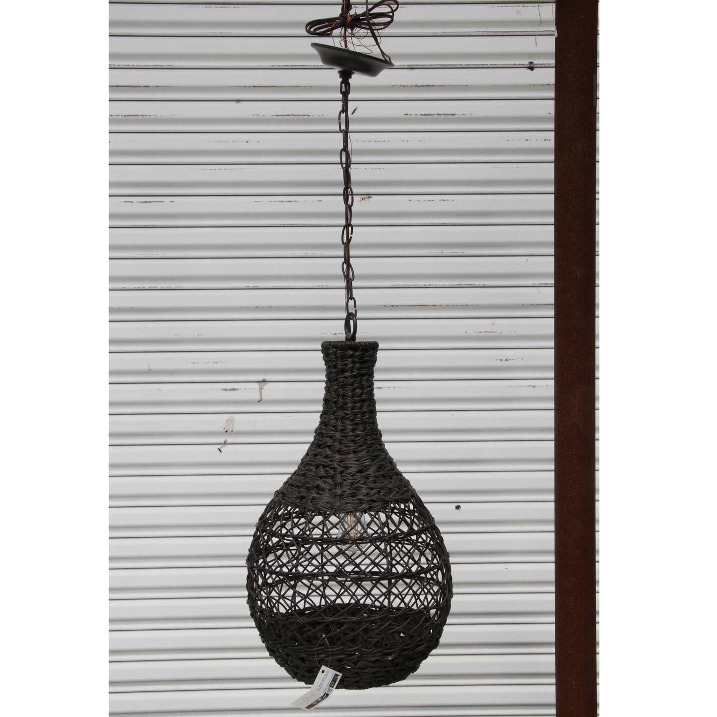 Woven Boho Basket Pendant (MS10923)