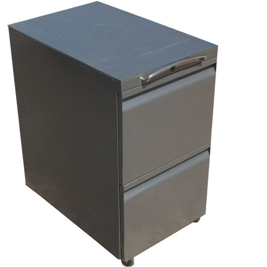 15 x 24 Knoll mobile metal file cabinet vintage office storage