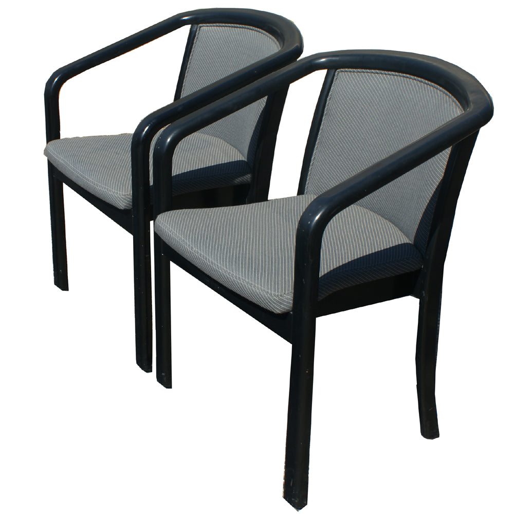 Vintage Barrett Side Chairs Grey