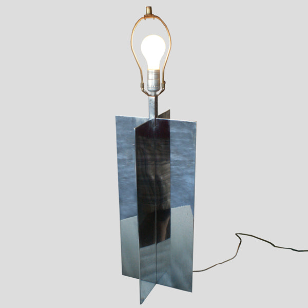 Mid Century Modern Kovacs Stainless Table Lamp Lighting (MR8543)
