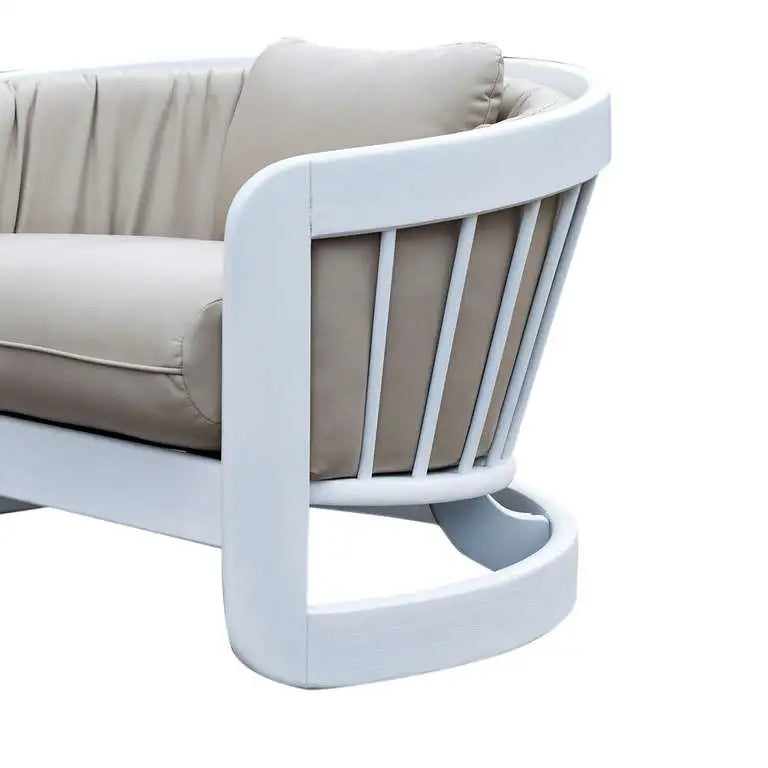 Pair 40in Large Mid Century Lounge Chairs in Vegan Leather