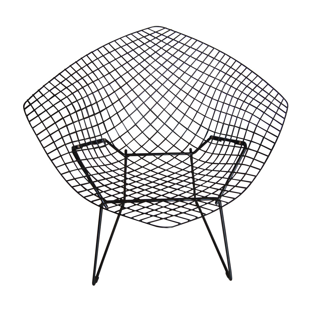 Vintage Black Knoll Bertoia Diamond Lounge Chair