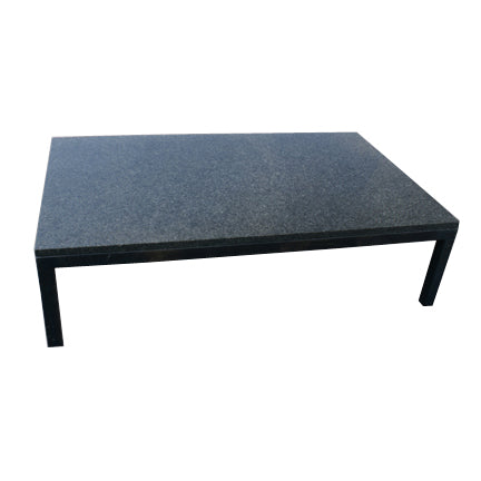 5ft Industiral Age Black Granite Coffee Side Table Iron Frame