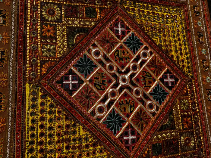 bohemian batik tapestry wall hanging textile design