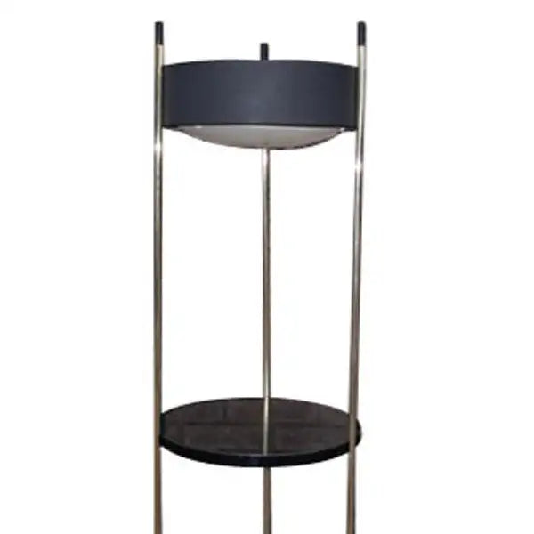 Laurel Lamp Co. Shelved Metal Floor Lamp Side Table (MR5330)