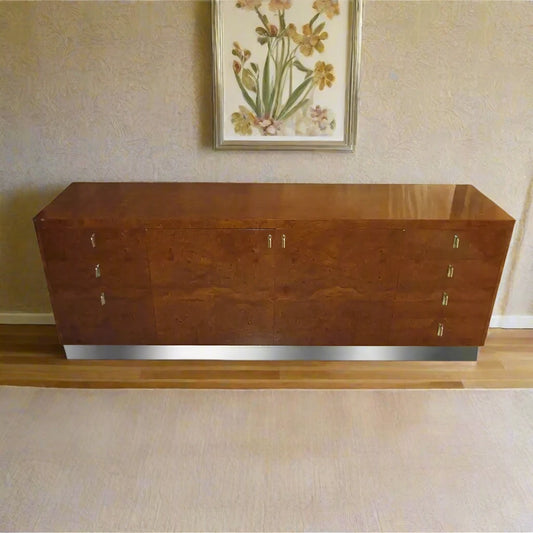 Eppinger burled wood executive credenza