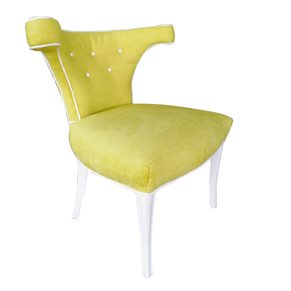 Vintage Mid Century Yellow Klismos Chair