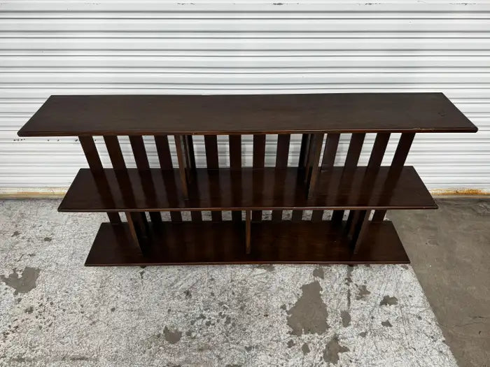 low walnut bookshelf arts and crafts style furniture