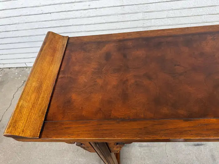 vintage Baker console table chinoiserie style wood craftsmanship