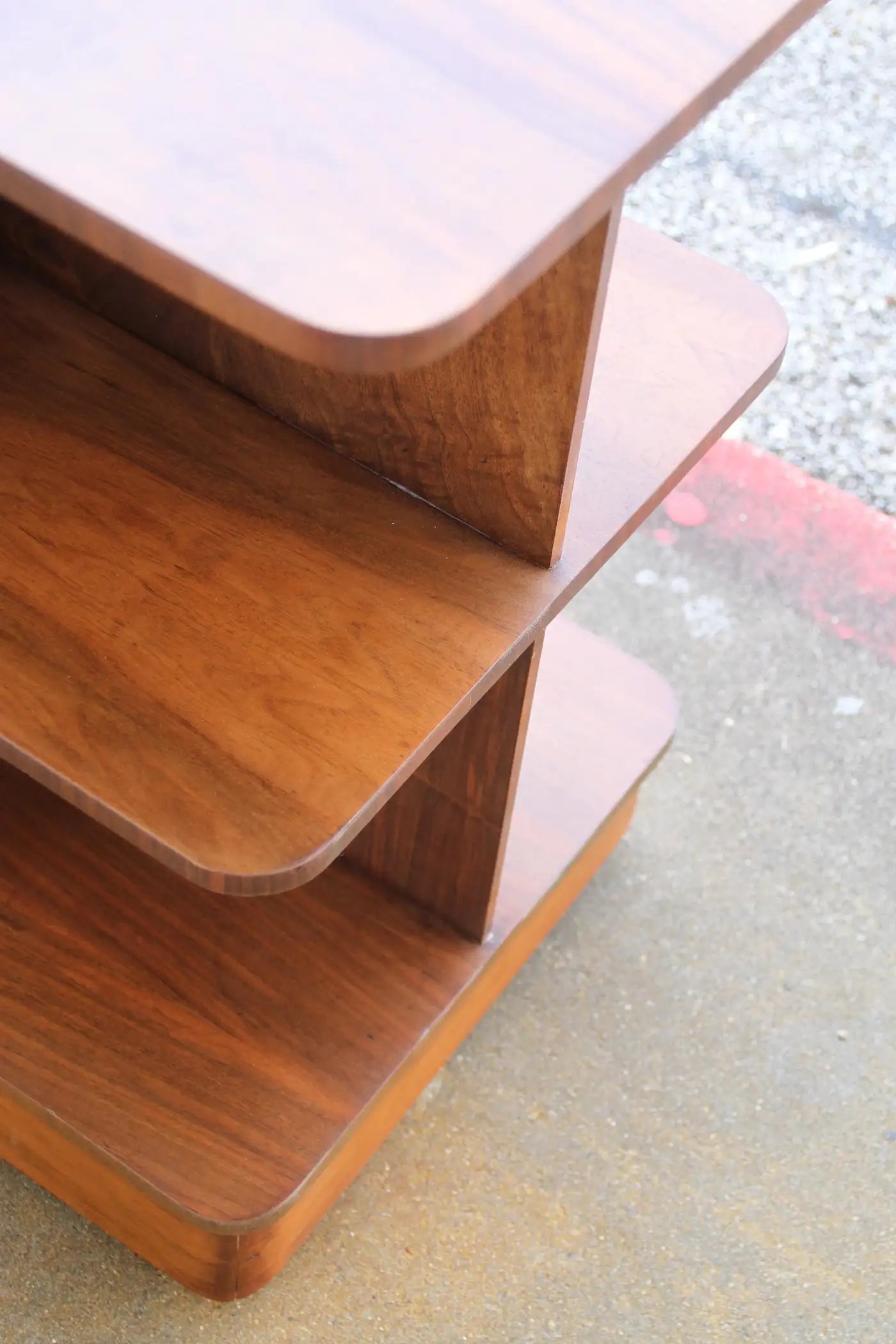 Elegant wood Art Deco side table