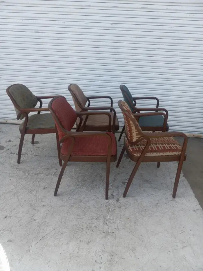 29 Don Pettit Bentwood Armchairs for Knoll International