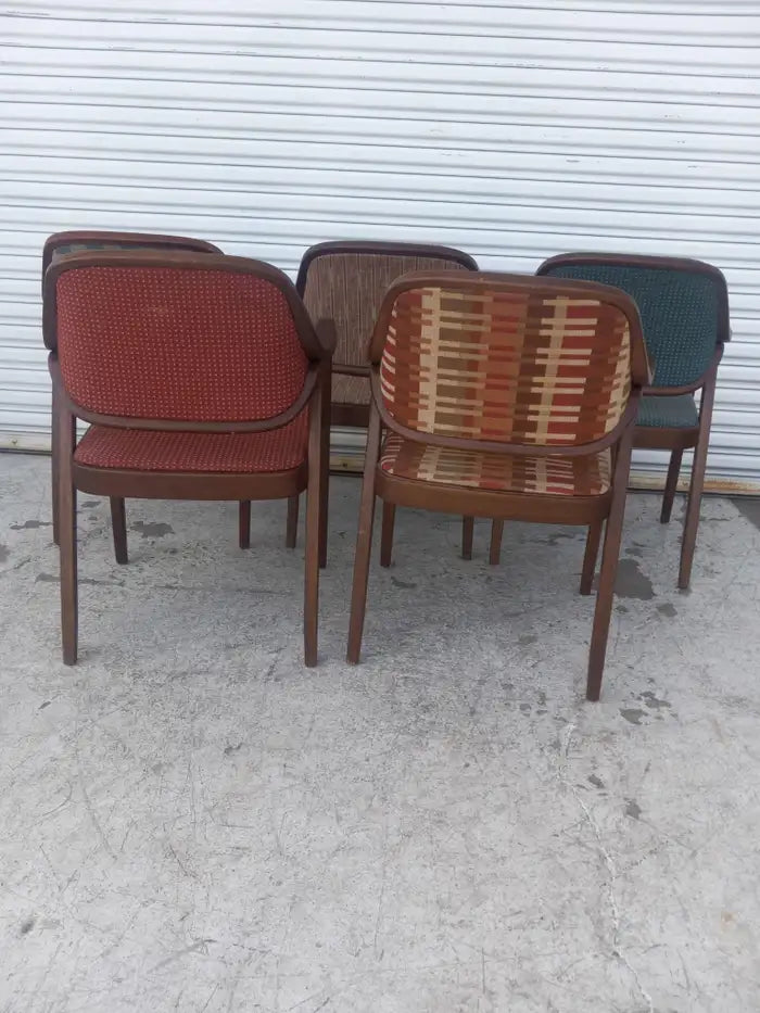 29 Don Pettit Bentwood Armchairs for Knoll International