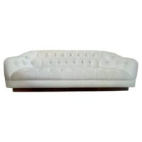 Ward Bennett Tufted Leather Sofa