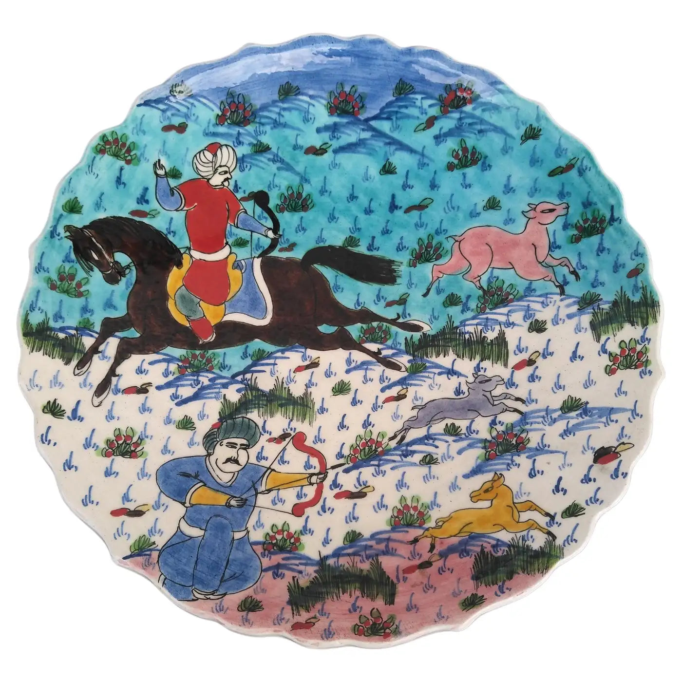 Gini Nurullah hand-painted plate