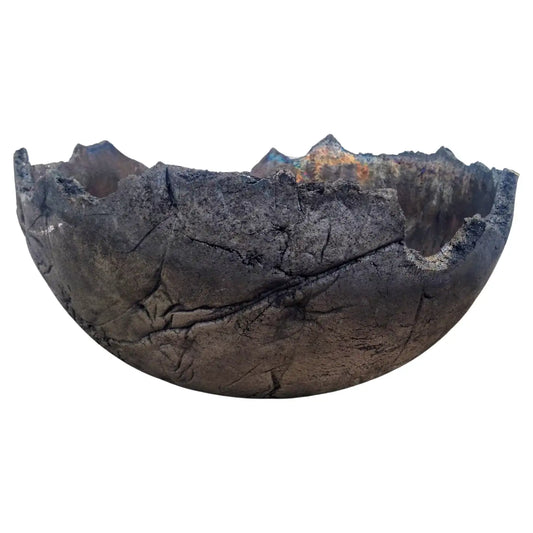 Bruny Graves large Raku pottery bowl