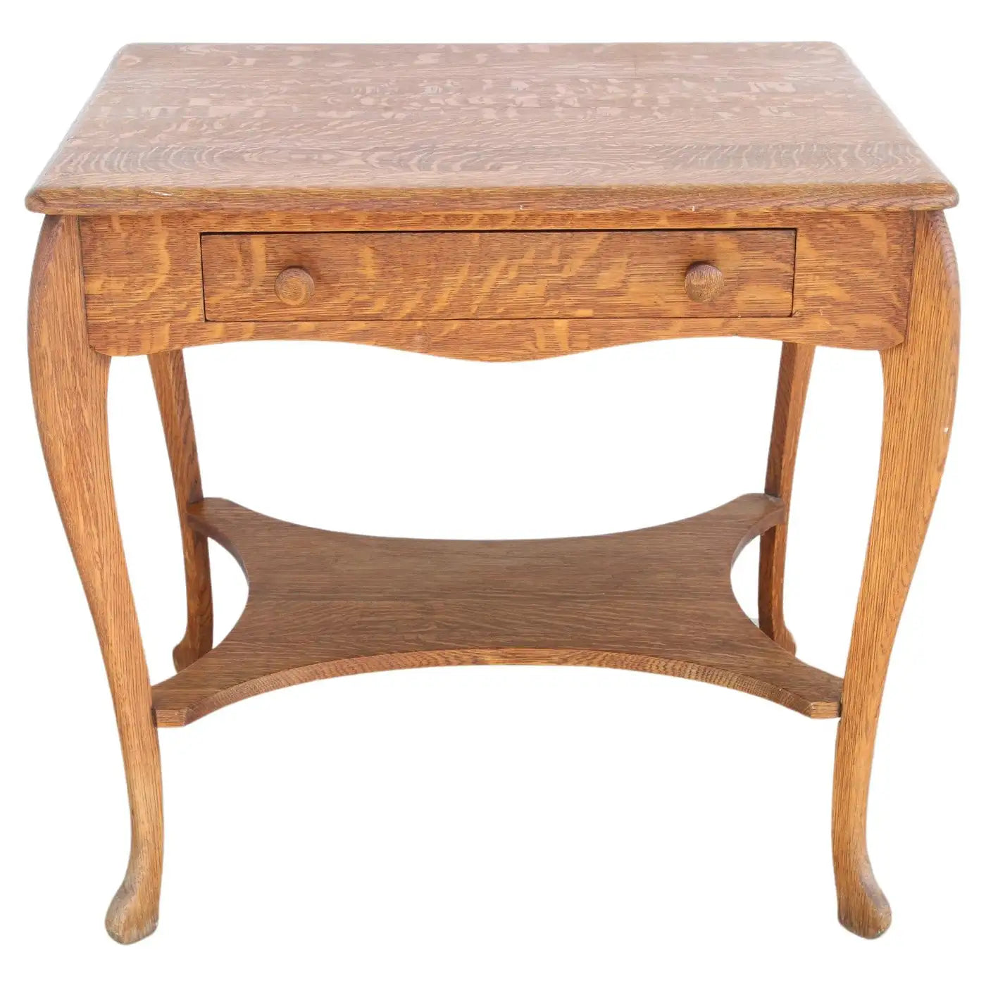 Wooden writing desk by Davis-Birely Table Co