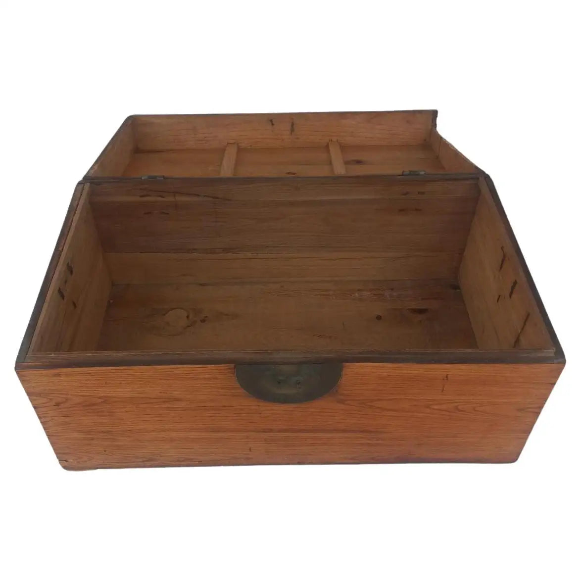 Carved camphor wood chest with Asian design