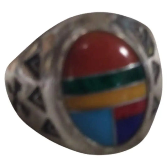 Richard Begay sterling silver Navajo ring