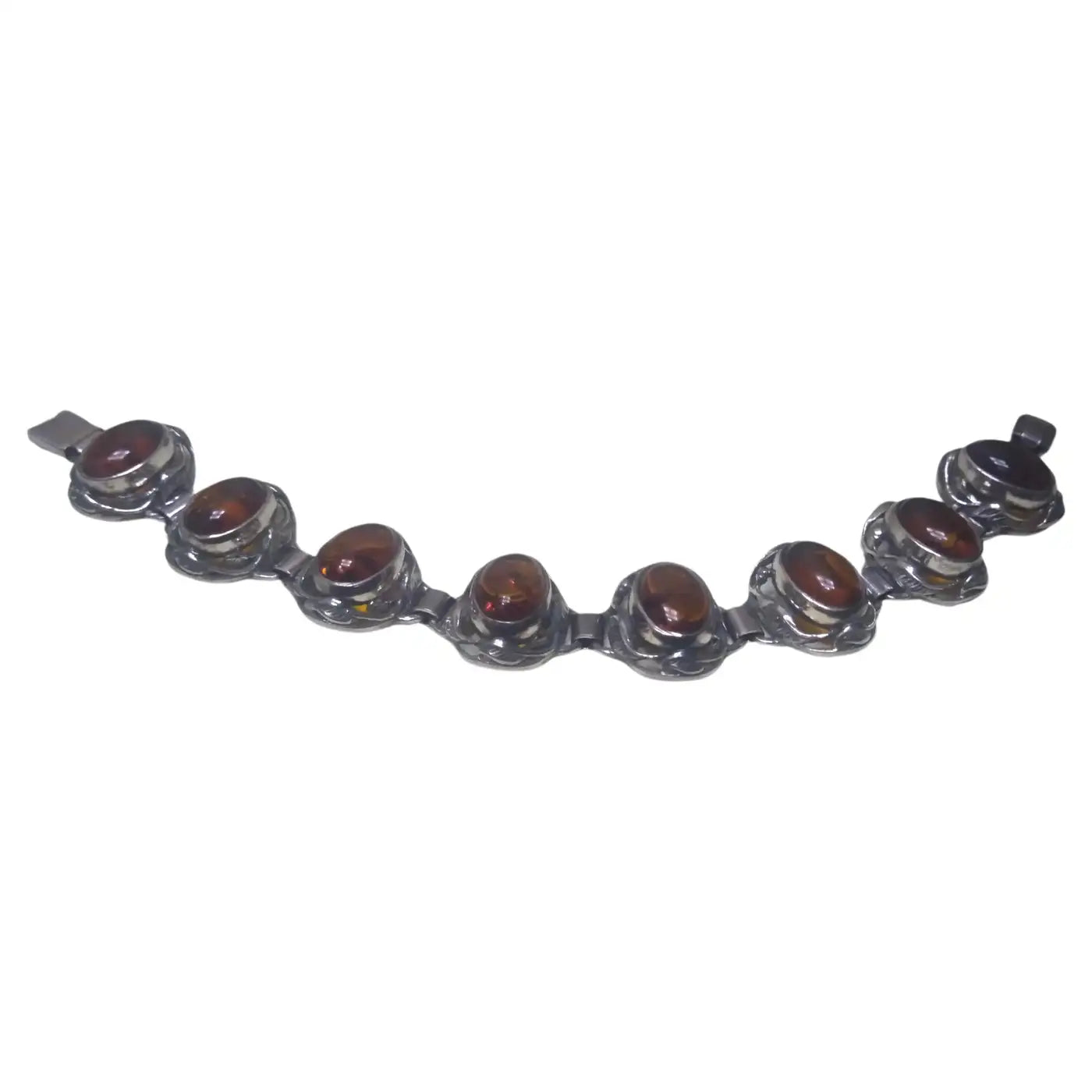 Gorgeous Amber and .925 Sterling Silver Bracelet