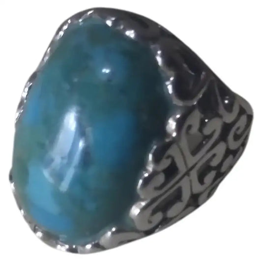 Beautiful .925 sterling silver turquoise ring size 6.5