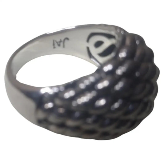 Sterling silver woven pattern ring size 8