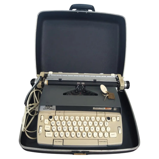 Smith Corona Electra 120 typewriter with case and key
