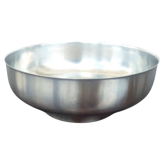 Cultura stainless steel serving bowl on white background