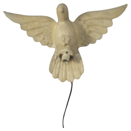 White Dove Carved Wood Wall hanging Lamp