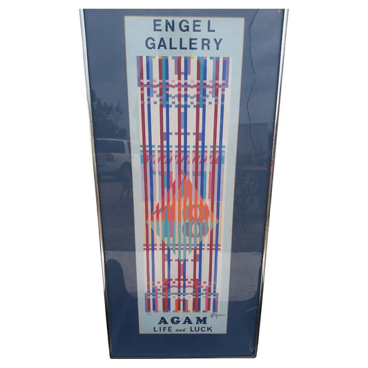 Yaacov Agam signed and numbered exhibition poster