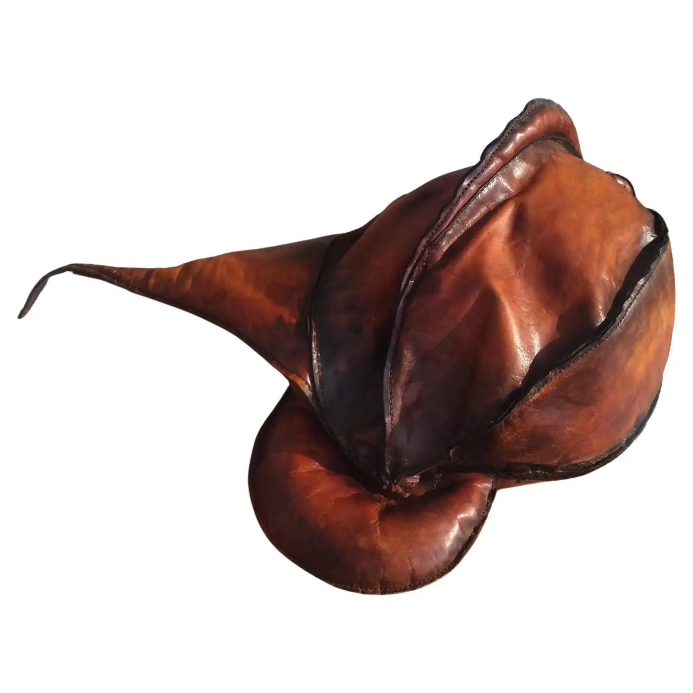 Deru Style Abstract Leather Sculpture