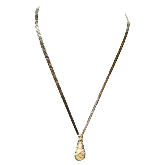 15" sterling silver pineapple pendant necklace